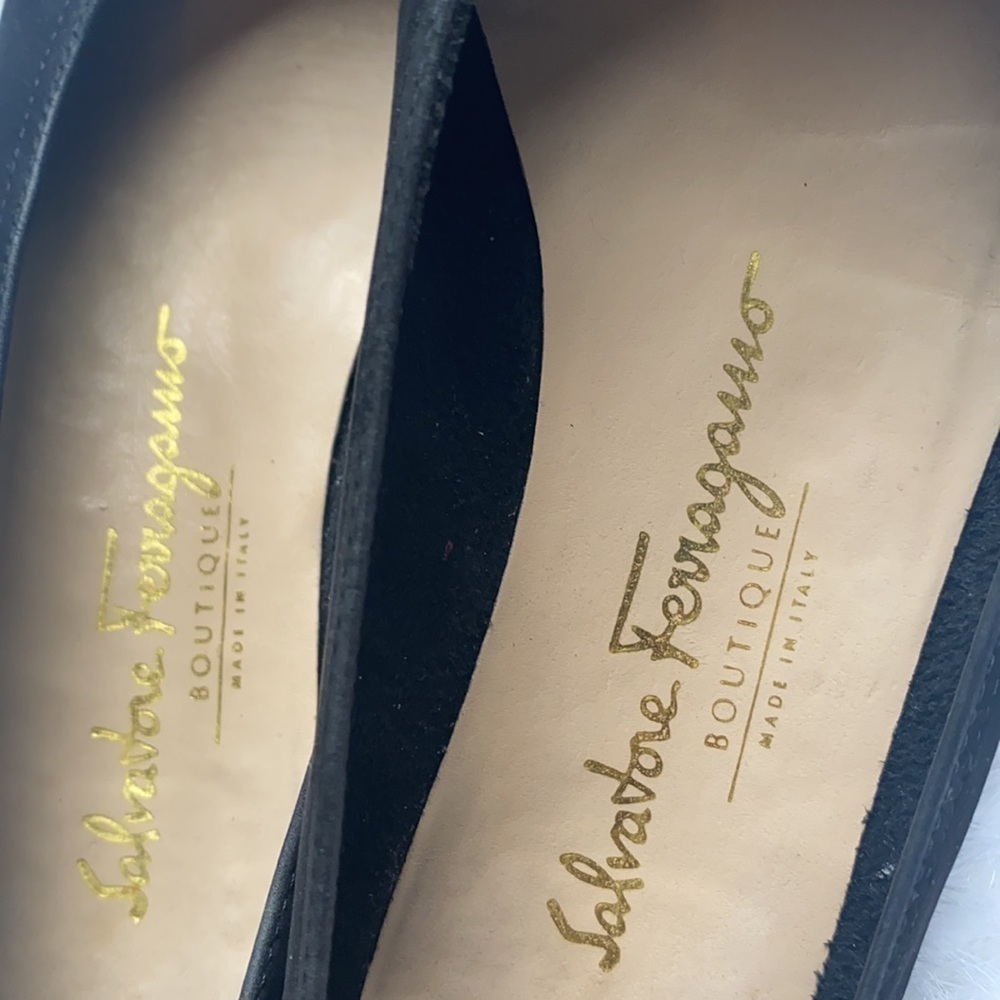 SALVATORE FERRAGAMO leather shoes sz:7.5 - Picture 3 of 5